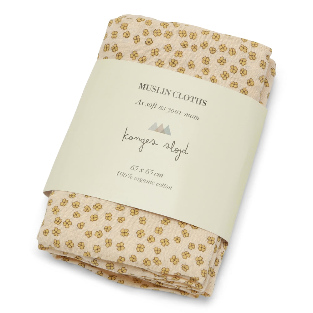 Swaddle | 3-pack buttercup yellow | Konges Sløjd