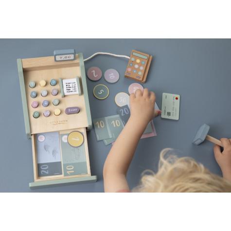 Little Dutch Speelgoed | houten kassa met scanner