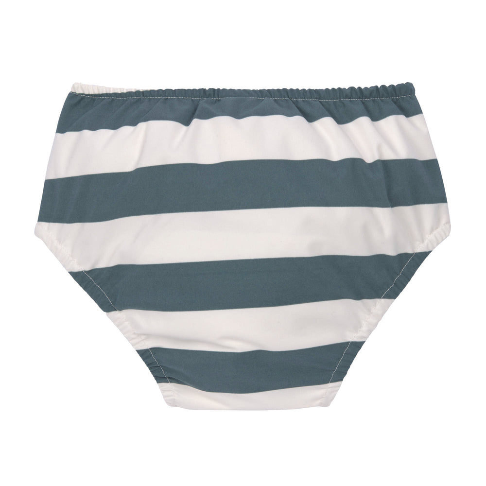 Lässig | Swim Diaper | Block Stripes milky/ blue