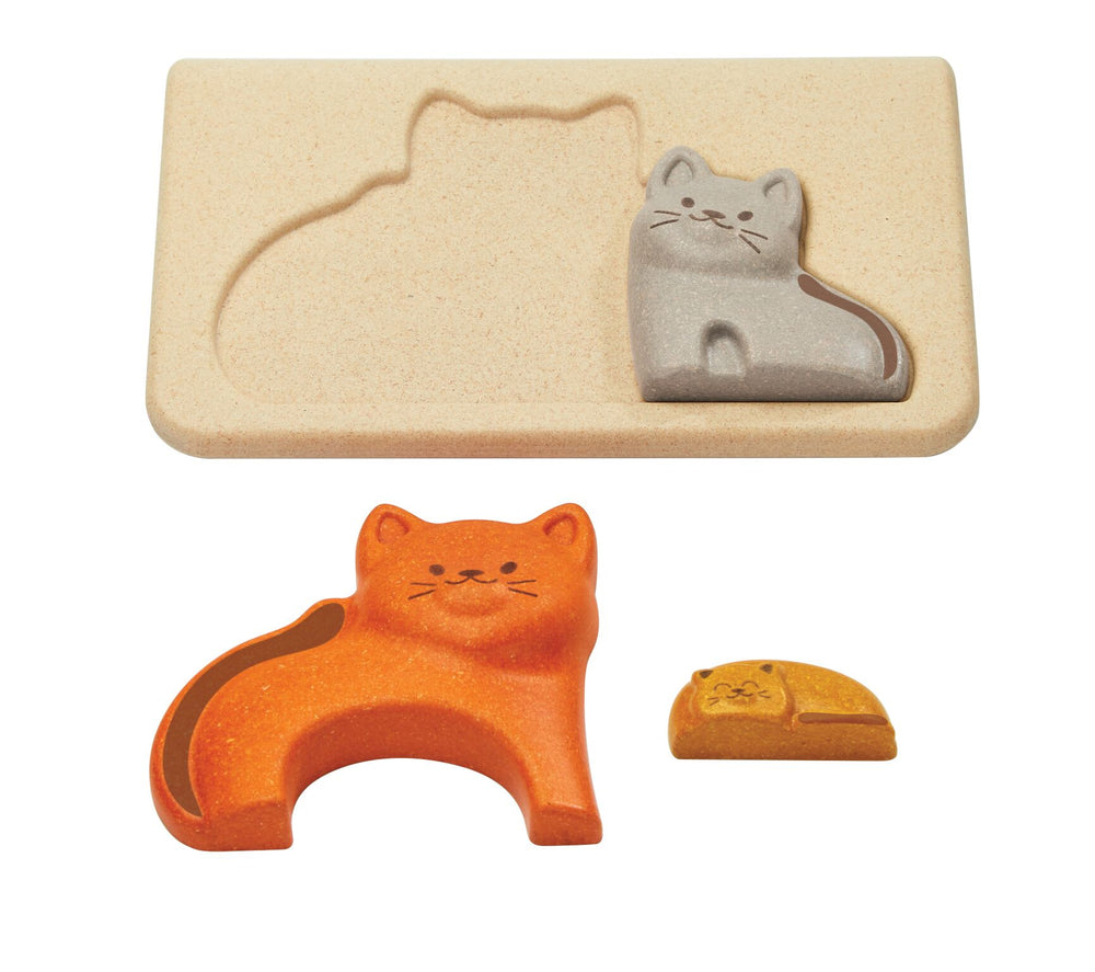 Plan Toys | Speelgoed | houten puzzel kat