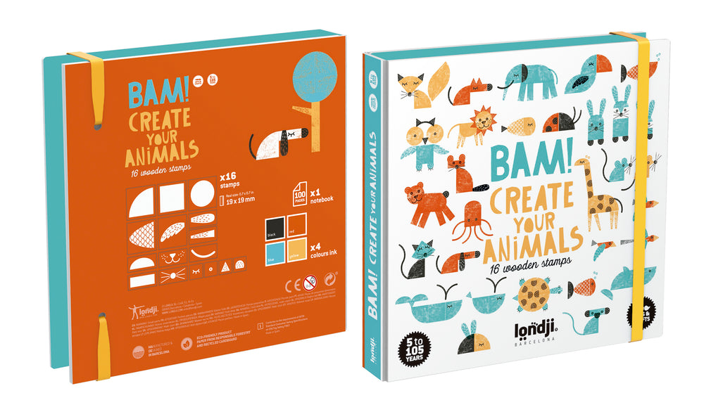 Londji | Bam! Animals (stempels)