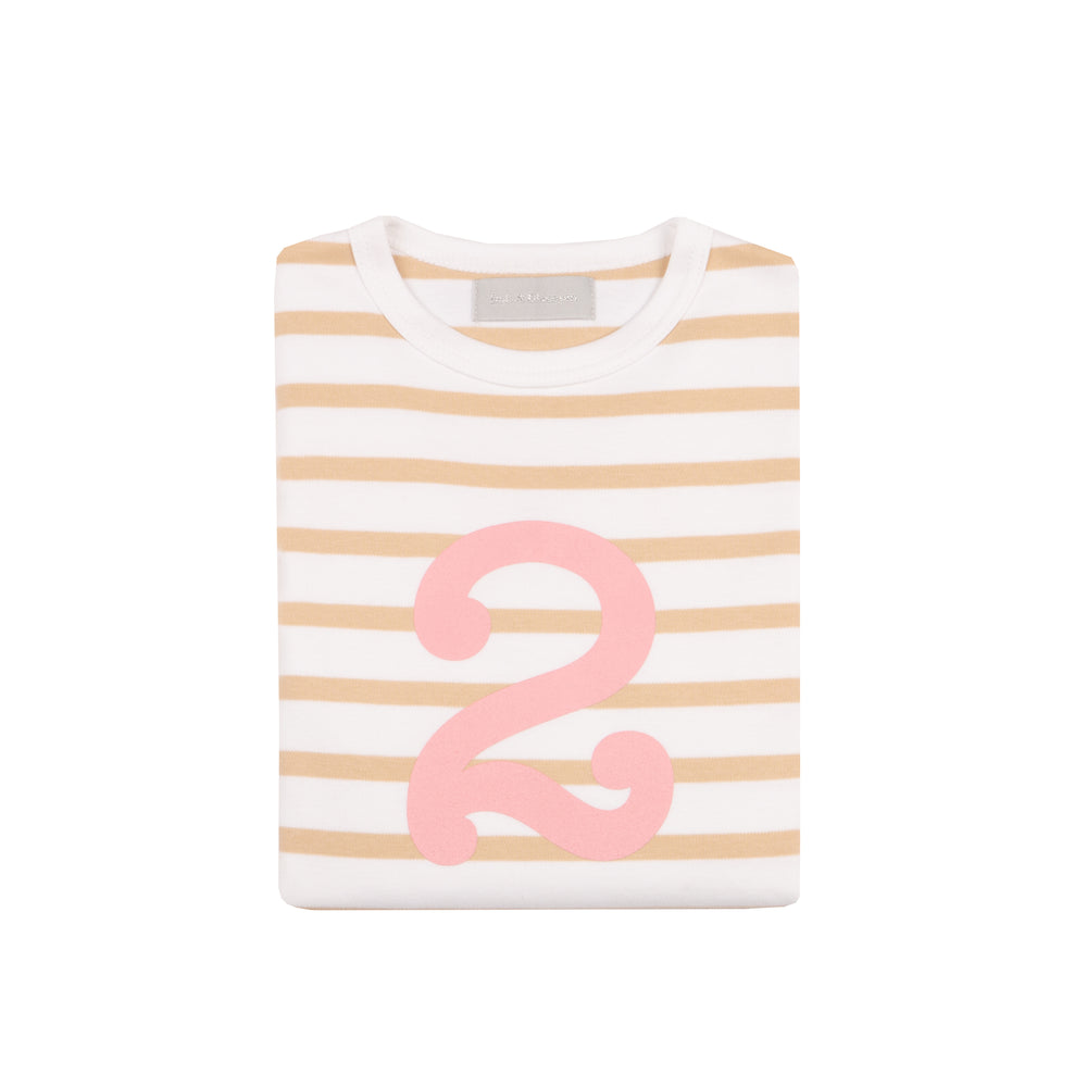 Bob & Blossom | Long Sleeve | Biscuit & White Pink