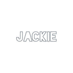 Sticker | lettertype "Jackie"