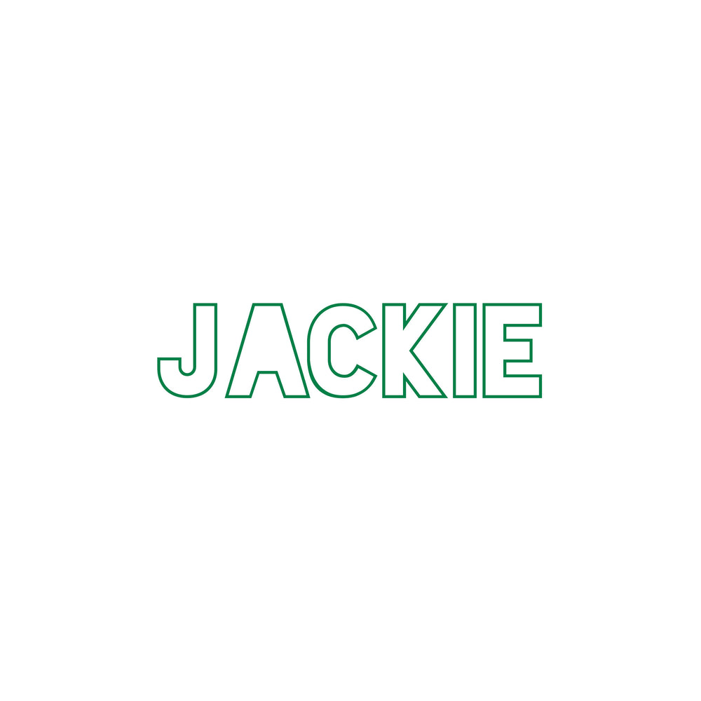 Sticker | lettertype "Jackie"