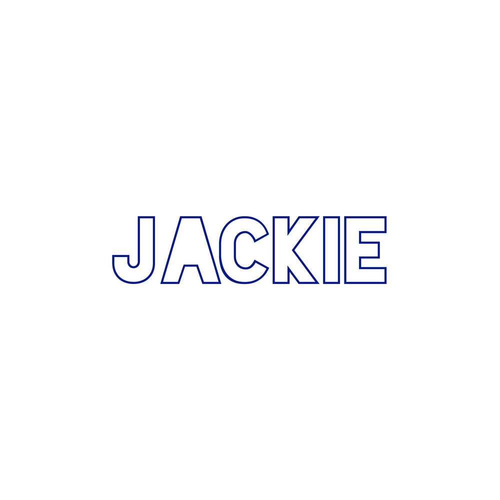 Sticker | lettertype "Jackie"