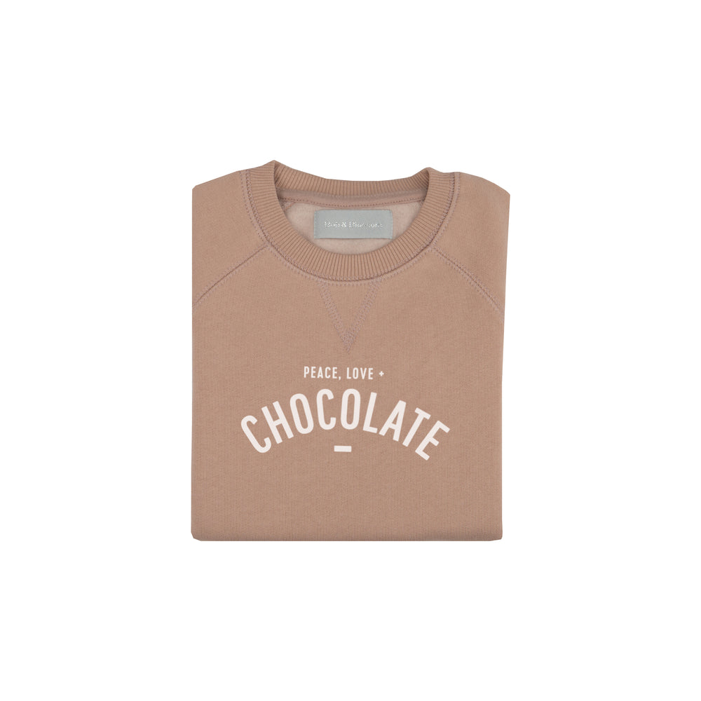 Sweater | peace, love + chocolate