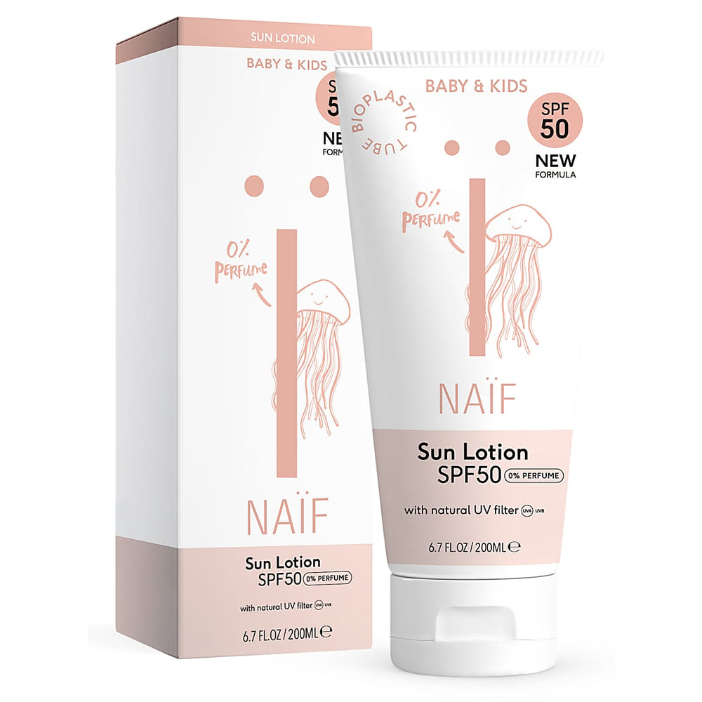 Verzorging | Baby&Kids Sunscreen SPF 50 200ml No Perfume  | Naïf