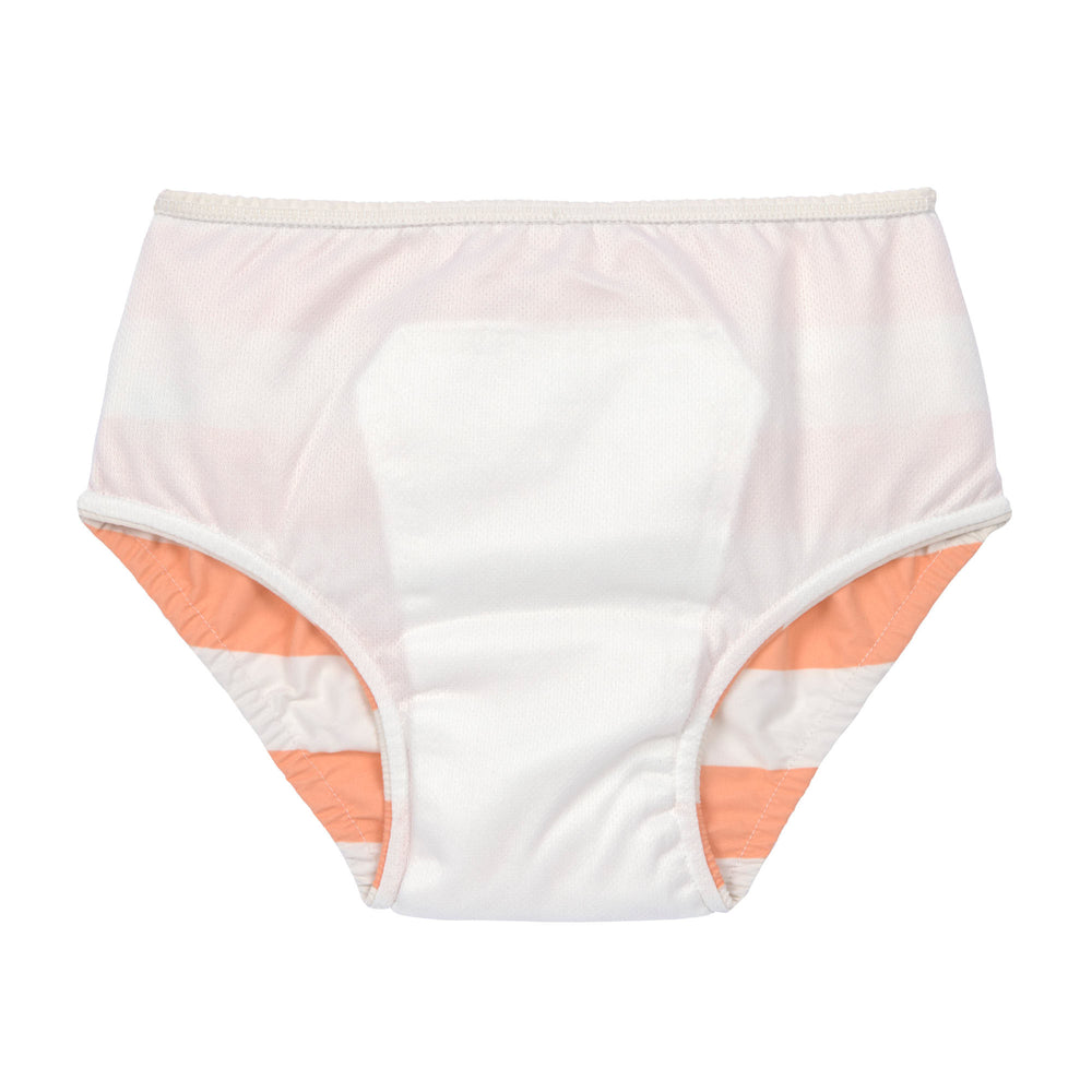 Lässig | Swim Diaper |  Block Stripes milky/ peach