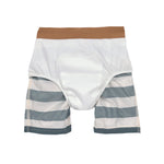 Lässig | Boardie Shorts | Block Stripes milky/blue