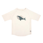 Lässig | UV-beschermend T-shirt | Rashguard Whale milky
