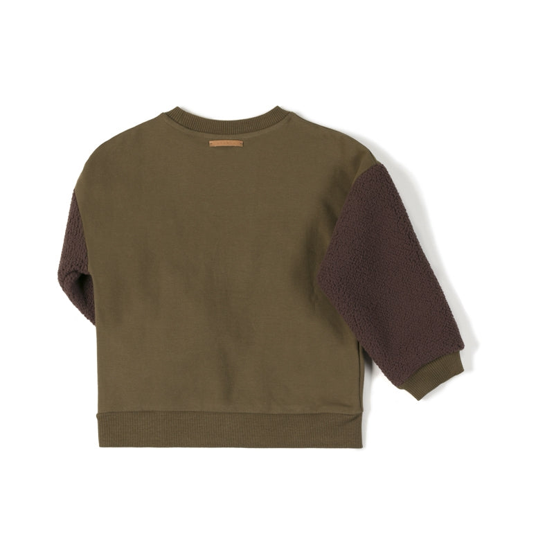 Nixnut | Sweater | Sleeve Sweater Khaki 68-74-86