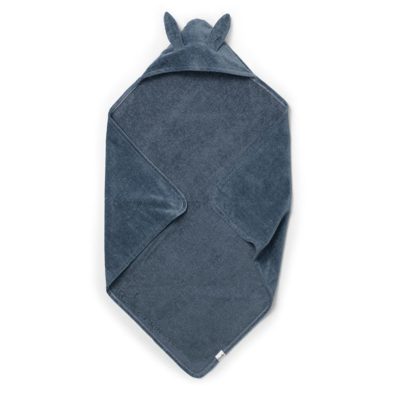 Badhanddoek | tender blue bunny badcape