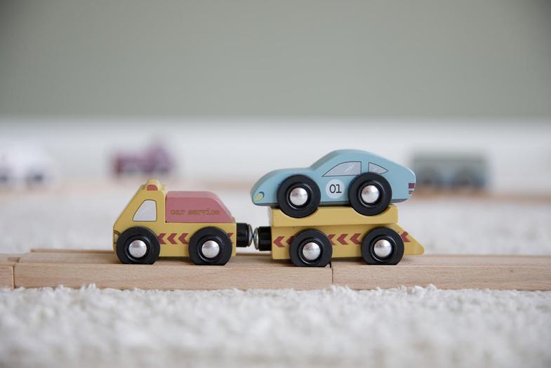 Little Dutch | Speelgoed | voertuigen set houten railway